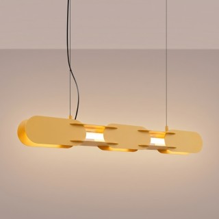 Suspension CHAIN 91 jaune LED 3000K