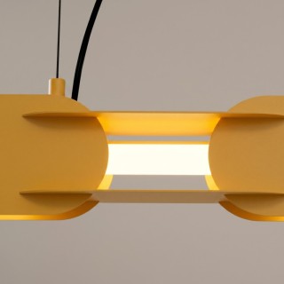 Suspension CHAIN 91 jaune LED 3000K