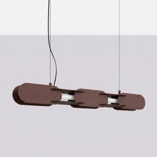 Suspension CHAIN 91 brune LED - Thoro