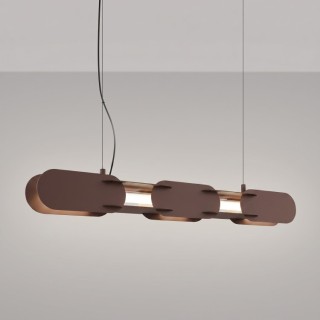 Suspension CHAIN 91 brune LED - Thoro