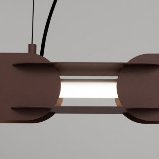 Suspension CHAIN 91 brune LED - Thoro