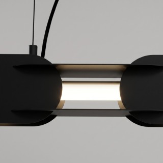 Suspension CHAIN 91 noire LED - Thoro