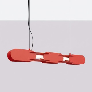 Suspension CHAIN 91 rouge LED - Thoro