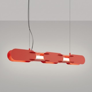 Suspension CHAIN 91 rouge LED - Thoro
