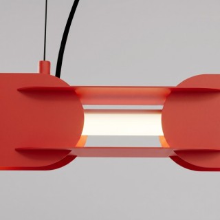 Suspension CHAIN 91 rouge LED - Thoro