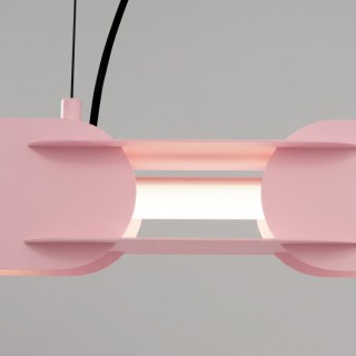 Suspension CHAIN 91 rose LED - Thoro
