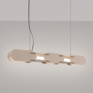 Suspension CHAIN 91 taupe LED - Thoro