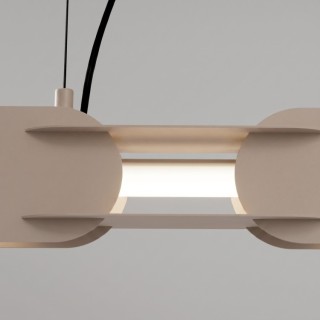 Suspension CHAIN 91 taupe LED - Thoro