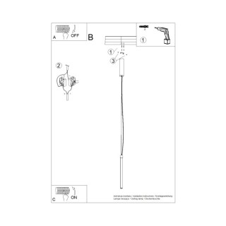 Suspension TRANG 50 bleu ciel - Thoro