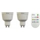 ampoule GU10 led blanc Iwhites 345Lm Pack de 2 av telecommande LT0192872