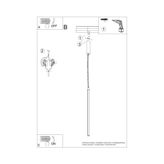 Suspension TRANG 50 noire LED - Thoro