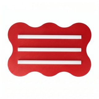 Plafonnier KLOVER rouge - Thoro de Sollux Lighting