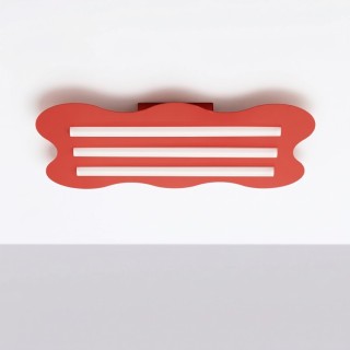 Plafonnier KLOVER rouge - Thoro de Sollux Lighting