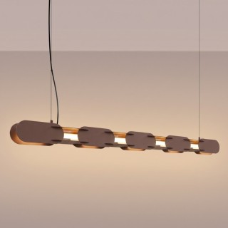 Suspension CHAIN 158 brune LED - Thoro