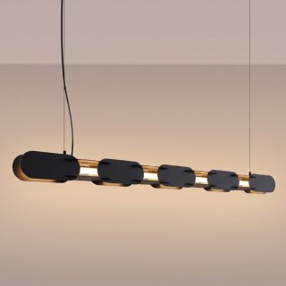 Suspension CHAIN 158 noire LED - Thoro