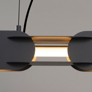 Suspension CHAIN 158 noire LED - Thoro
