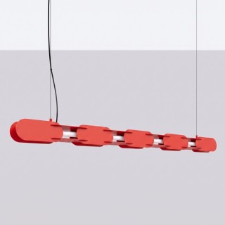 Suspension CHAIN 158 rouge LED - Thoro