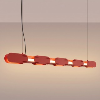 Suspension CHAIN 158 rouge LED - Thoro
