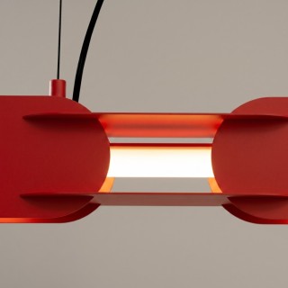 Suspension CHAIN 158 rouge LED - Thoro