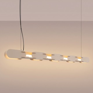 Suspension CHAIN 158 taupe LED - Thoro