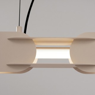 Suspension CHAIN 158 taupe LED - Thoro
