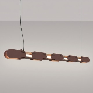 Suspension CHAIN 158 brun LED - Thoro