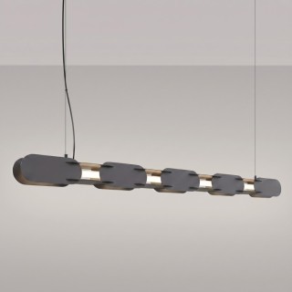 Suspension CHAIN 158 noir LED - Thoro