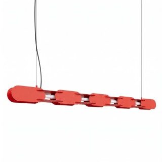 Suspension CHAIN 158 rouge LED - Thoro