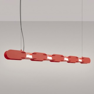 Suspension CHAIN 158 rouge LED - Thoro