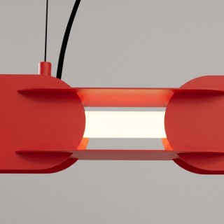 Suspension CHAIN 158 rouge LED - Thoro