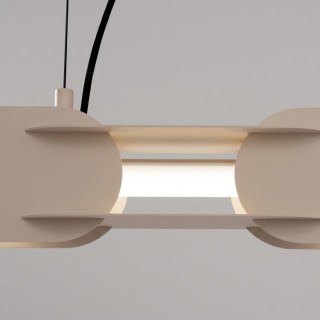 Suspension CHAIN 158 taupe LED - Thoro