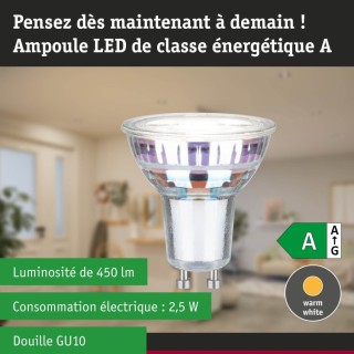 Eco-Line LED GU10 Argent, Réflecteur, Paulmann