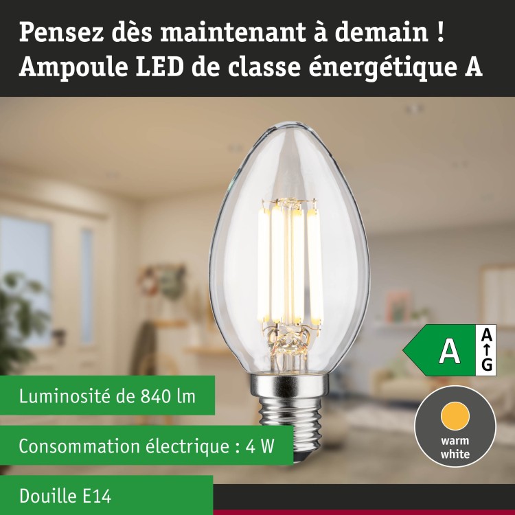 Eco-Line Bougie LED E14 840lm Paulmann