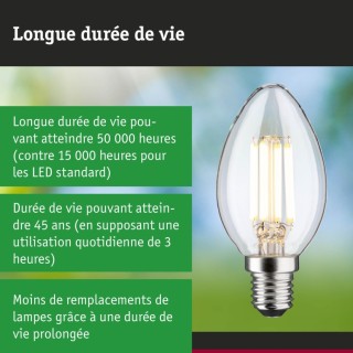 Eco-Line Bougie LED E14 840lm Paulmann