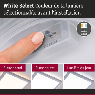 Panneau LED Atria Shine carré 8W Chrome Paulmann