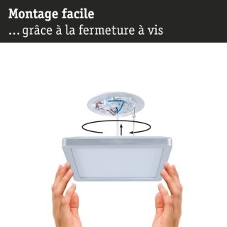 Panneau LED Atria Shine carré 8W Chrome Paulmann
