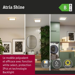 Panneau LED Atria Shine IP44 carré Paulmann