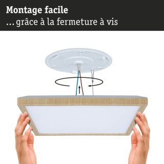 Panneau LED Atria Shine IP44 carré Paulmann