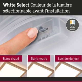 Panneau LED Atria Shine carré bois Paulmann