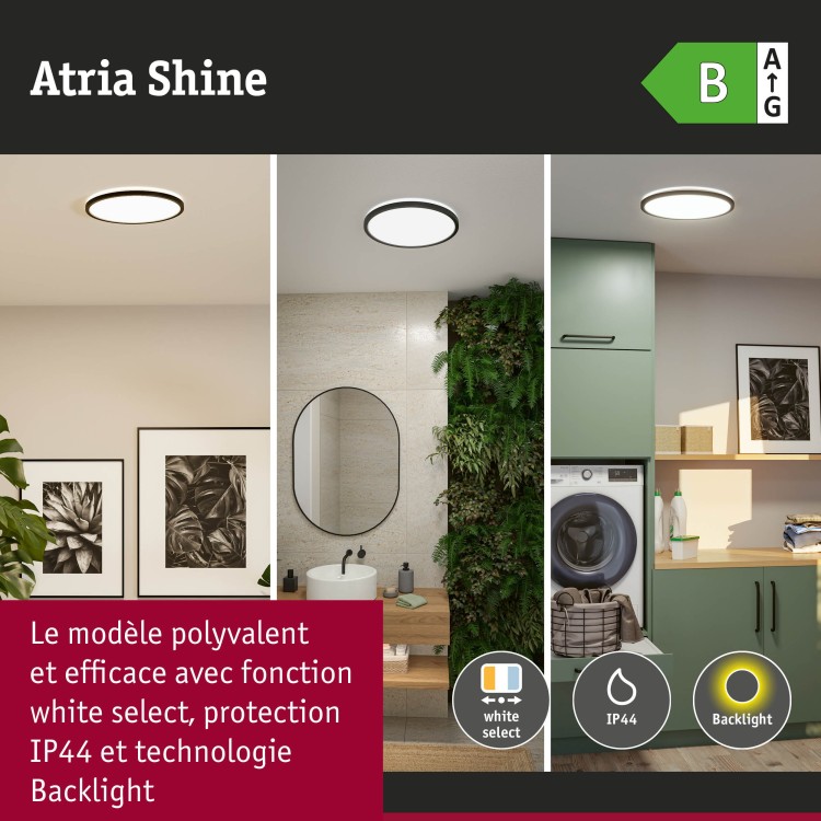Panneau LED Atria Shine rond - Luminaire Paulmann