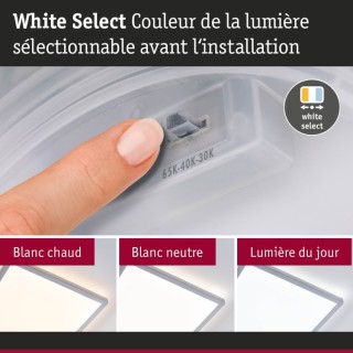 Panneau LED Atria Shine IP44 Chrome mat Paulmann