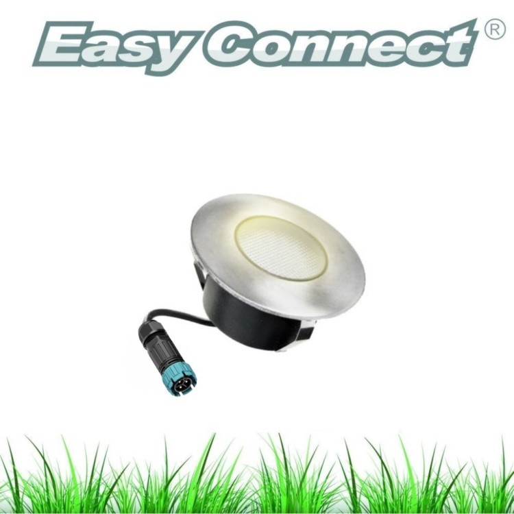 Balise Spot LED blanc chaud à encastrer 9.6cm 65456 Easy Connect