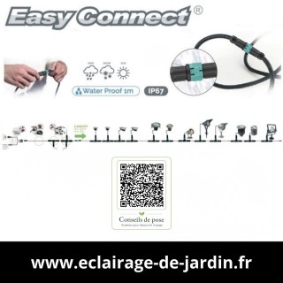 Projecteur spot led exterieur sur piquet 65110 Easy Connect