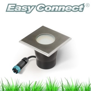 Spot led encastrable carré terrasse plancher bois 65486 Easy Connect