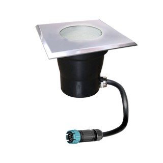 Spot led encastrable carré terrasse plancher bois 65486 Easy Connect