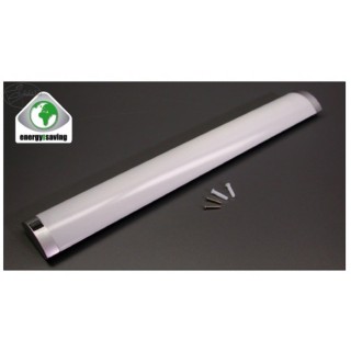 Réglette LED de cuisine Mia CALI – 60 cm, blanc neutre avec interrupteur – finition argent