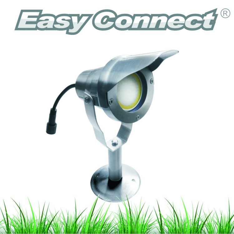 Spot led extérieur 6.5W 520lm aluminium socle piquet 65270 Easy Connect