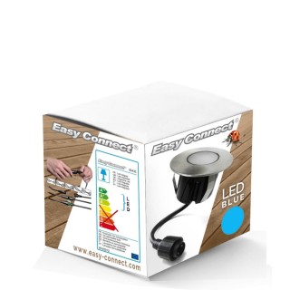 Balise spot LED bleue à encastrer 7.5cm 65431 Easy Connect