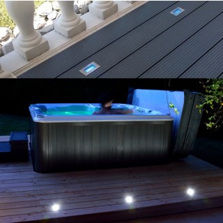 Balise spot LED rectangulaire blanc chaud encastrée 65446 Easy Connect