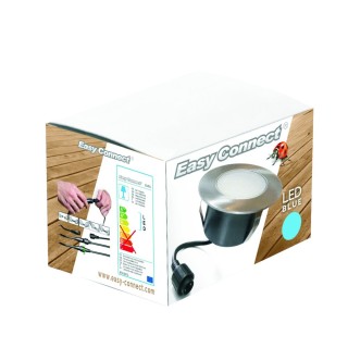 Balise Spot LED bleu à encastrer 9.6cm 65451 Easy Connect